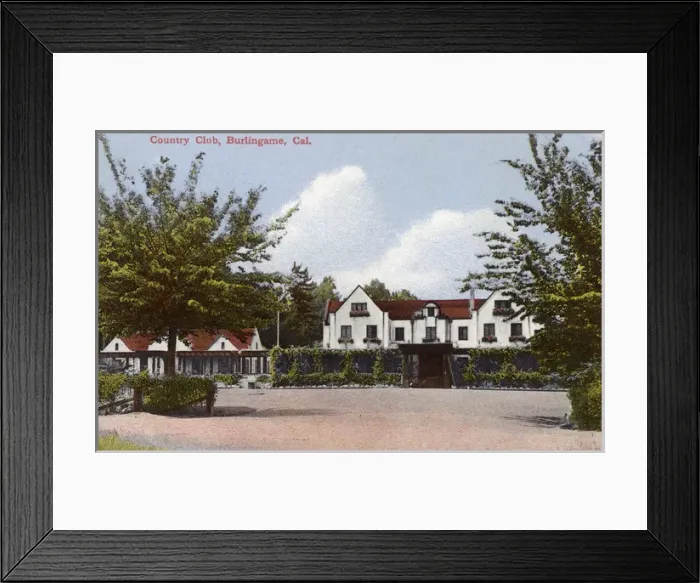 Framed Print : Country Club, Burlingame, San Mateo County, California, USA Framed Print : Country Club, Burlingame, San Mateo County, California, USA