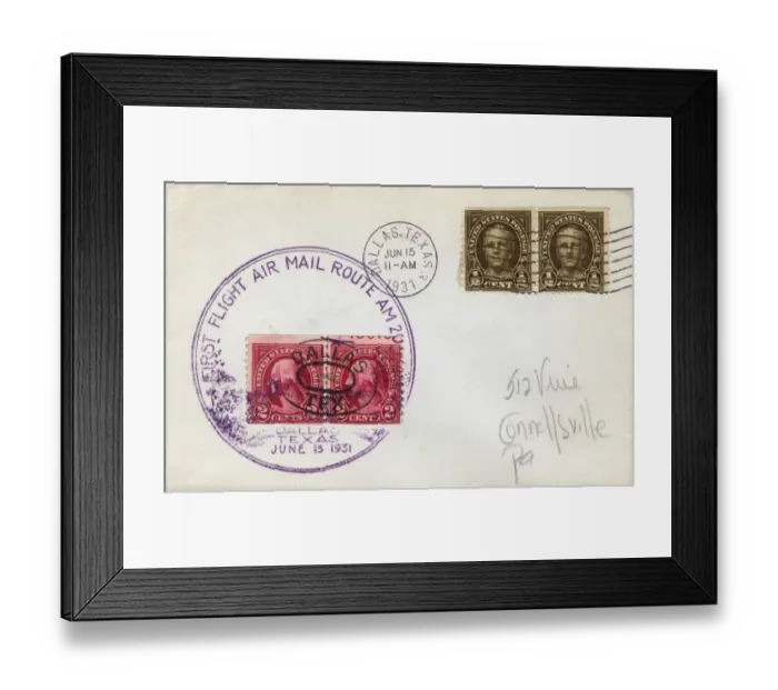 Framed Print : Commemorative envelope with stamps Framed Print : Commemorative envelope with stamps