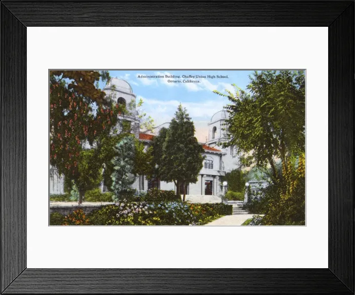 Framed Print : Chaffey Union High School, Ontario, California, USA Framed Print : Chaffey Union High School, Ontario, California, USA