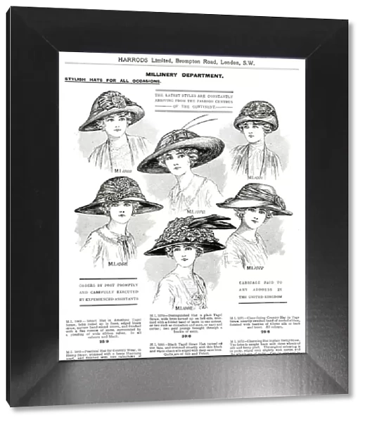Trade catalogue of womens hats 1911