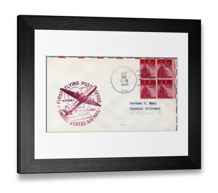 Framed Print : Commemorative envelope with stamps Framed Print : Commemorative envelope with stamps