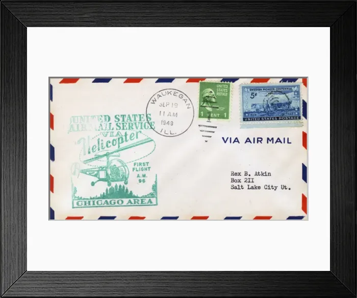 Framed Print : Commemorative envelope with stamps Framed Print : Commemorative envelope with stamps