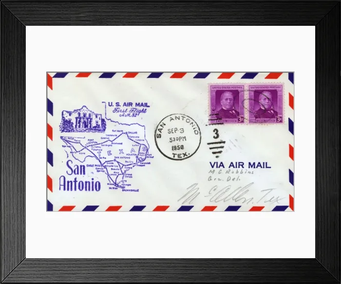 Framed Print : Commemorative envelope with stamps Framed Print : Commemorative envelope with stamps
