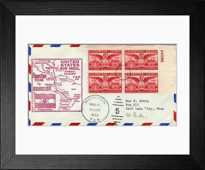 Framed Print : Commemorative envelope with stamps Framed Print : Commemorative envelope with stamps