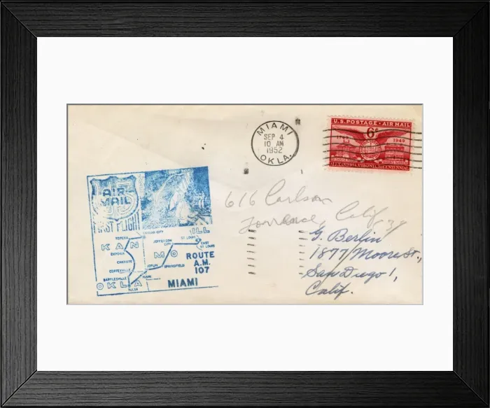 Framed Print : Commemorative envelope with stamps Framed Print : Commemorative envelope with stamps