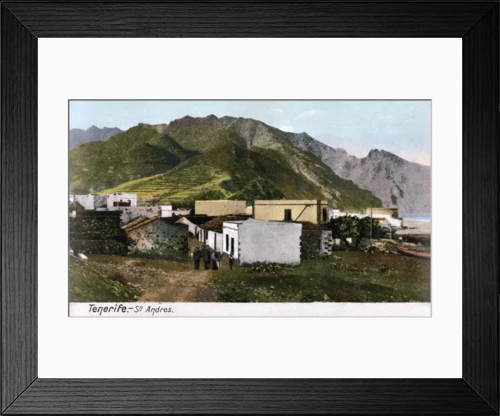 Framed Print : View of San Andres, Tenerife, Canary Islands