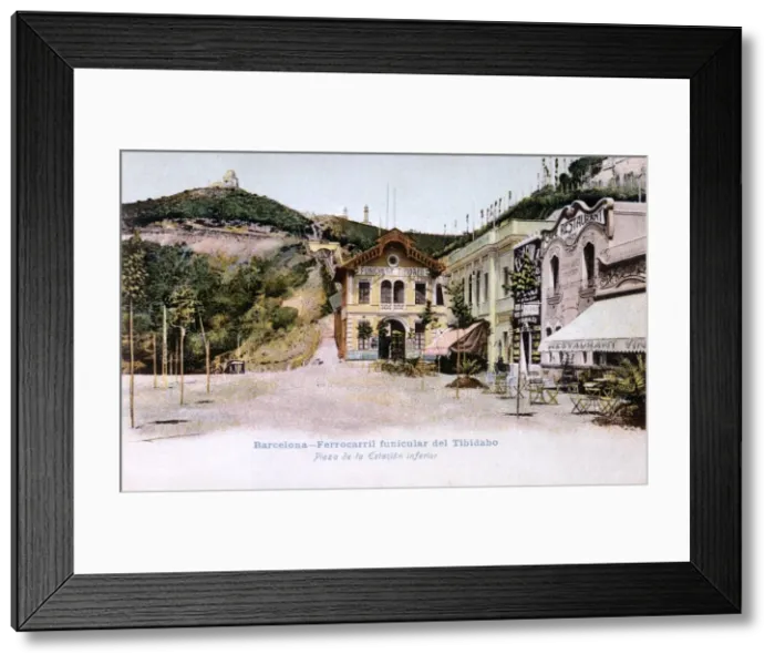 Framed Print : Tibidabo funicular railway, Barcelona, Spain Framed Print : Tibidabo funicular railway, Barcelona, Spain