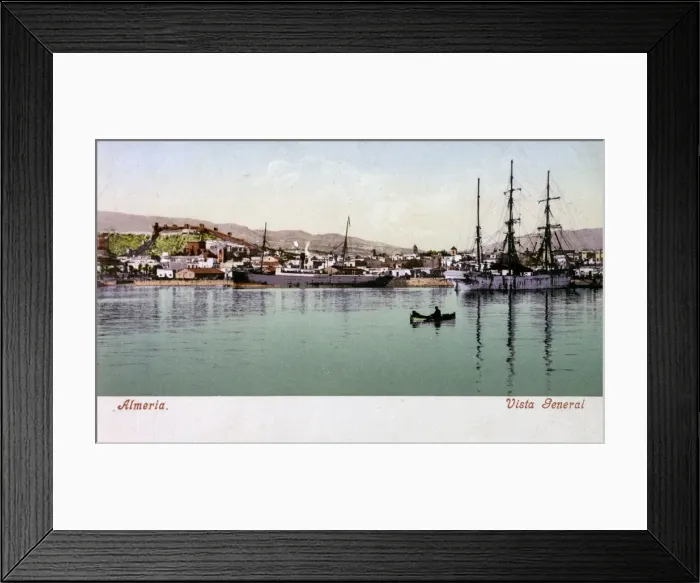 Framed Print : Ships in the harbour, Almeria, Andalusia, Spain Framed Print : Ships in the harbour, Almeria, Andalusia, Spain