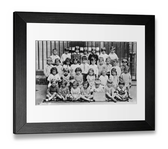Framed Print : Group photo, Marylebone schoolchildren, London