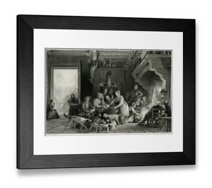 Framed Print : Interior of a Cabaret in the Pyrenees Framed Print : Interior of a Cabaret in the Pyrenees