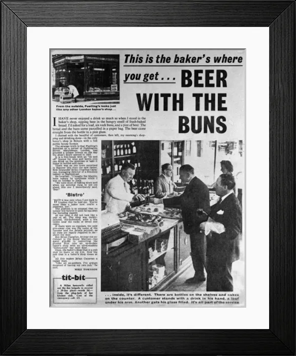Framed Print : Fuellings Baker, 10 Paddington Street, London W1 Framed Print : Fuellings Baker, 10 Paddington Street, London W1