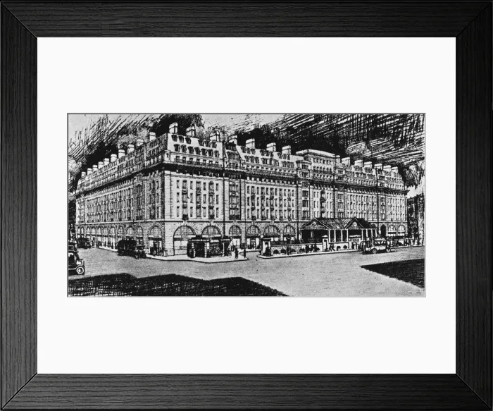 Framed Print : Chiltern Court and Baker Street Station, London Framed Print : Chiltern Court and Baker Street Station, London