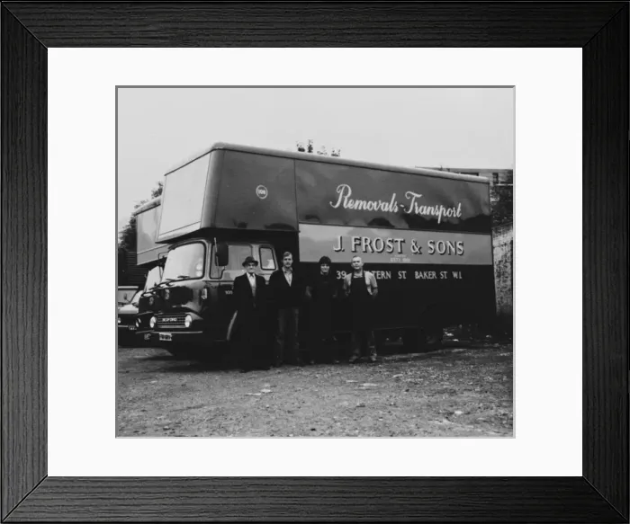 Framed Print : J Frost & Sons, removals lorry, London Framed Print : J Frost & Sons, removals lorry, London