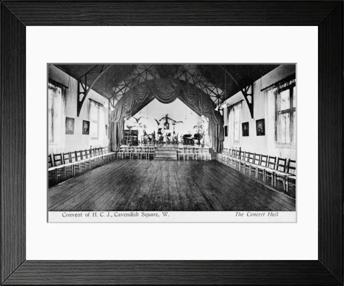 Framed Print : Concert Hall, Convent in Cavendish Square, London W1