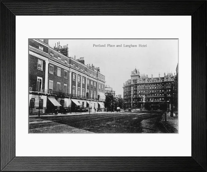 Framed Print : Portland Place and Langham Hotel, London W1 Framed Print : Portland Place and Langham Hotel, London W1