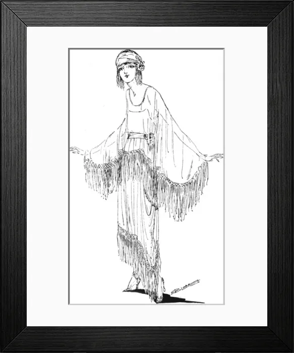 Framed Print : Evening dress by Elspeth Phelps Framed Print : Evening dress by Elspeth Phelps