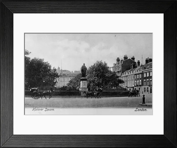 Framed Print : View of Hanover Square, London Framed Print : View of Hanover Square, London