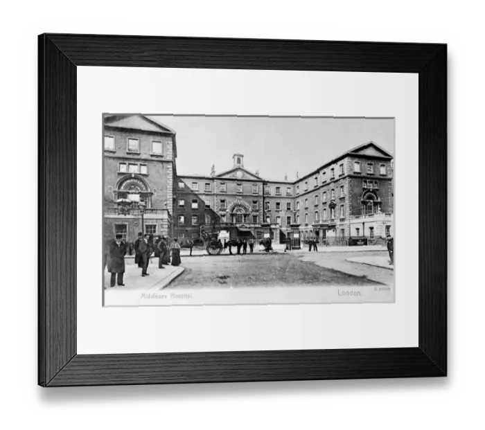 Framed Print : Middlesex Hospital, Mortimer Street, London Framed Print : Middlesex Hospital, Mortimer Street, London