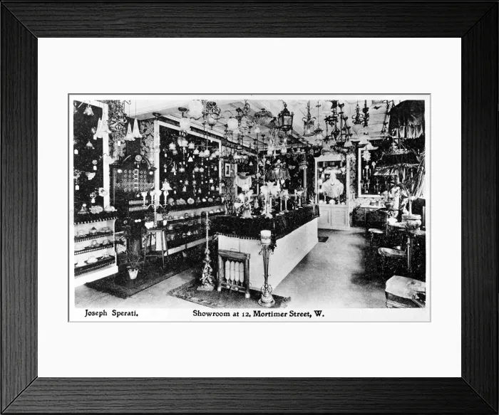Framed Print : Joseph Spirati, Showroom, 12 Mortimer Street, London Framed Print : Joseph Spirati, Showroom, 12 Mortimer Street, London