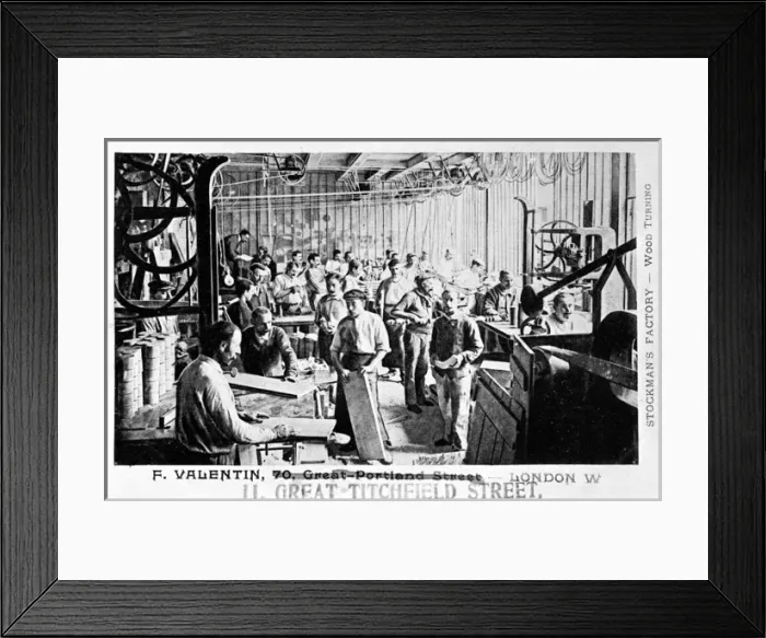 Framed Print : Valentin factory, Great Titchfield Street, London Framed Print : Valentin factory, Great Titchfield Street, London