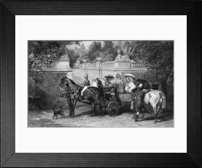Framed Print : Arriving at a Chateau Framed Print : Arriving at a Chateau