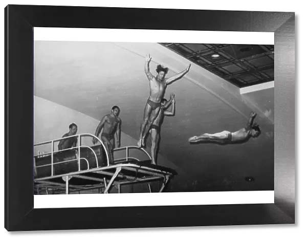 Male Sychronised Swimming Team - Bournemouth - Diving