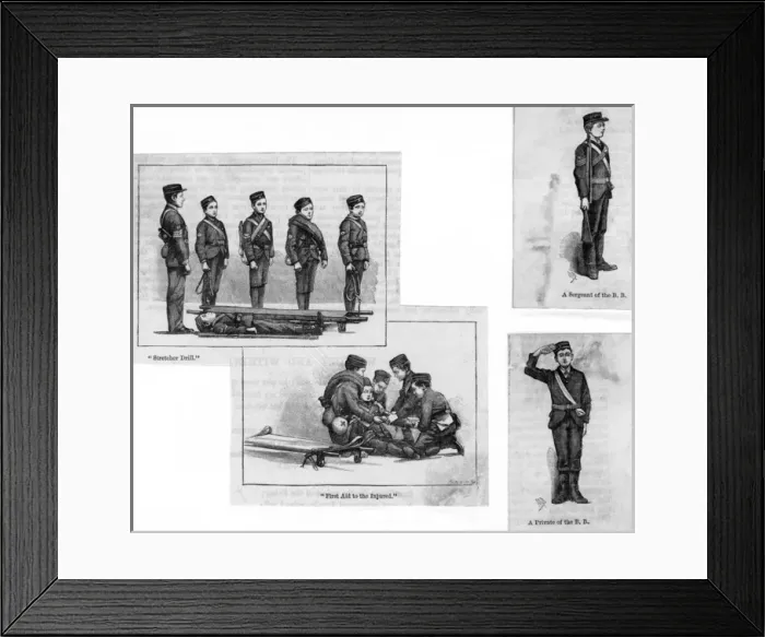 Framed Print : Boys Brigade Drills 19C Framed Print : Boys Brigade Drills 19C