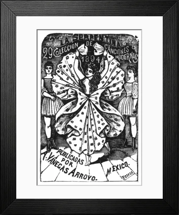 Framed Print : Posada, Music cover, La Serpentina Framed Print : Posada, Music cover, La Serpentina