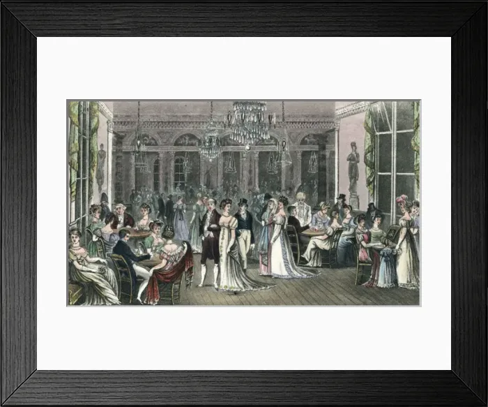 Framed Print : Cafe Frascati / France / C18 Framed Print : Cafe Frascati / France / C18