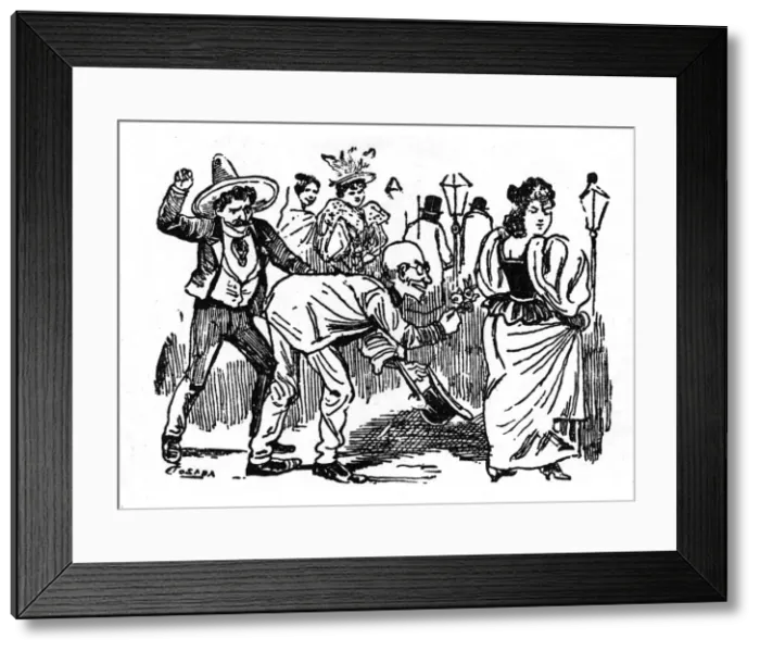 Framed Print : Posada, Illustration, The Adventures of Don Chepito Framed Print : Posada, Illustration, The Adventures of Don Chepito