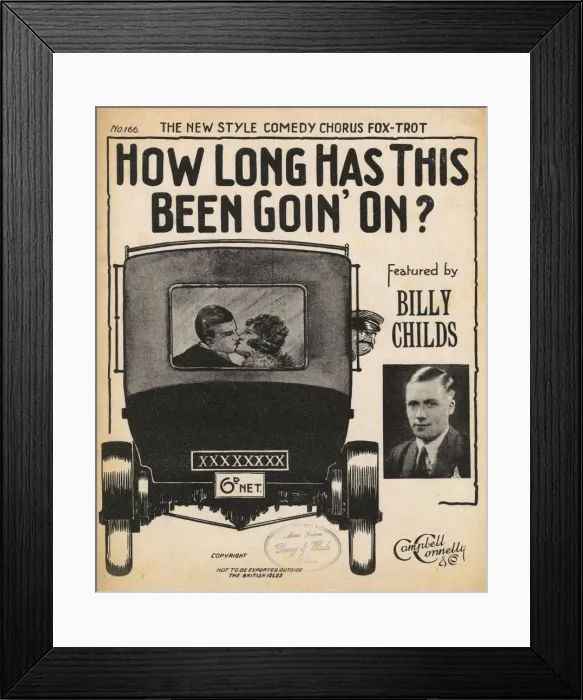 Framed Print : Music sheet: How long has this been goin on? Framed Print : Music sheet: How long has this been goin on?