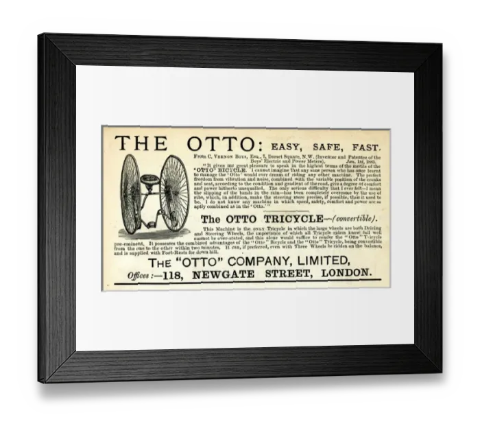 Framed Print : Advertisement, The Otto Company Limited Framed Print : Advertisement, The Otto Company Limited