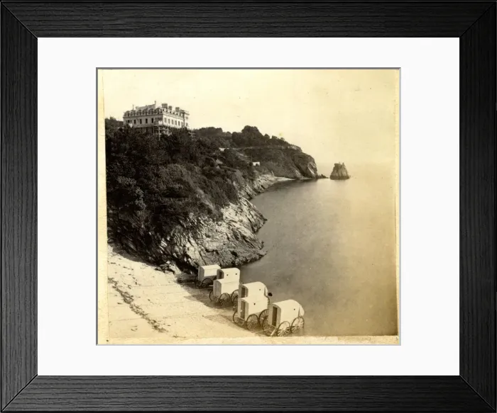 Framed Print : Bathing Cove, Torquay, Devon Framed Print : Bathing Cove, Torquay, Devon