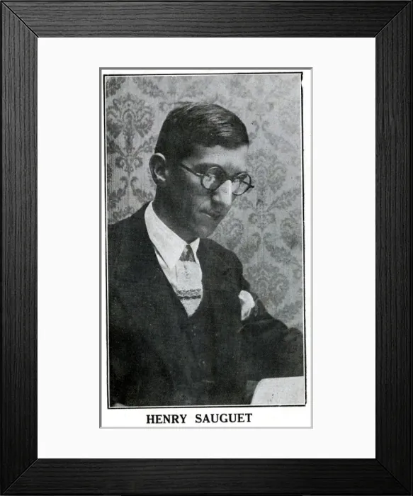 Framed Print : Henri Sauguet, French composer Framed Print : Henri Sauguet, French composer