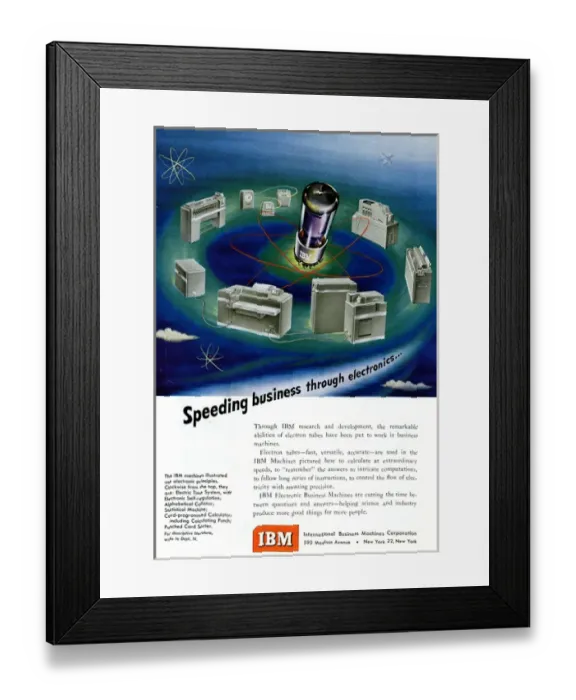 Framed Print : Advertisement, IBM Corporation Framed Print : Advertisement, IBM Corporation