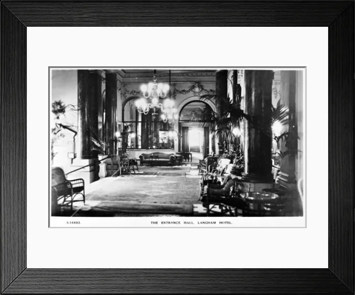 Framed Print : Entrance Hall, Langham Hotel, London W1 Framed Print : Entrance Hall, Langham Hotel, London W1