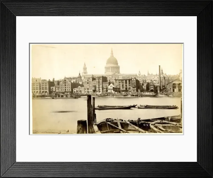 Framed Print : St. Pauls Cathedral from Bankside, London Framed Print : St. Pauls Cathedral from Bankside, London