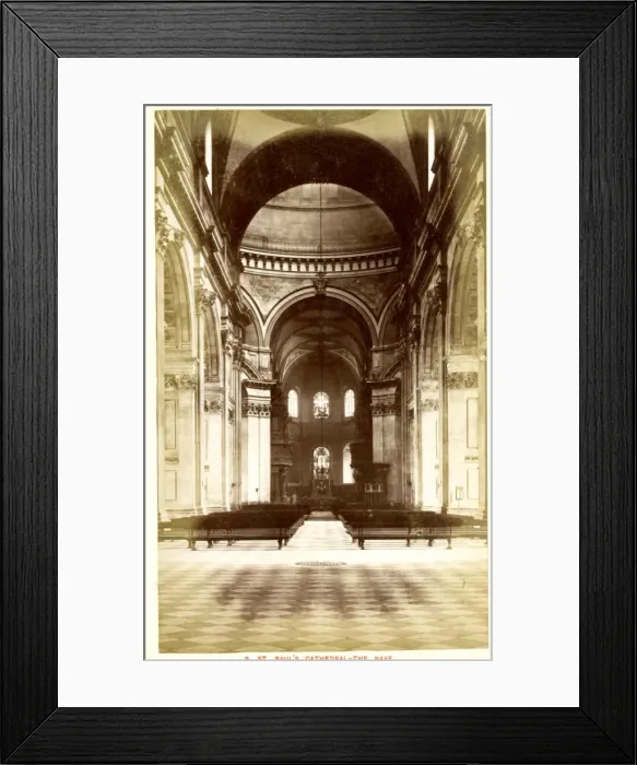 Framed Print : Nave of St. Pauls Cathedral, London Framed Print : Nave of St. Pauls Cathedral, London
