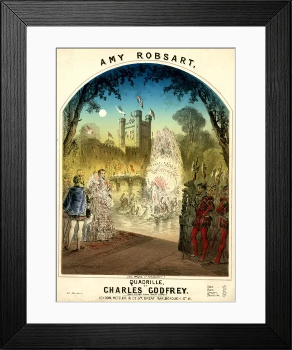 Framed Print : Music cover, Amy Robsart Quadrille Framed Print : Music cover, Amy Robsart Quadrille
