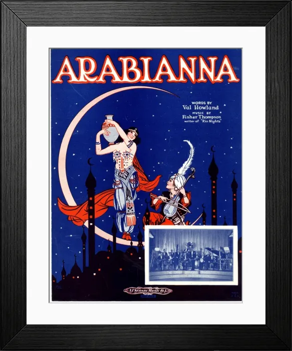 Framed Print : Music cover, Arabianna, Savoy Orpheans Band Framed Print : Music cover, Arabianna, Savoy Orpheans Band
