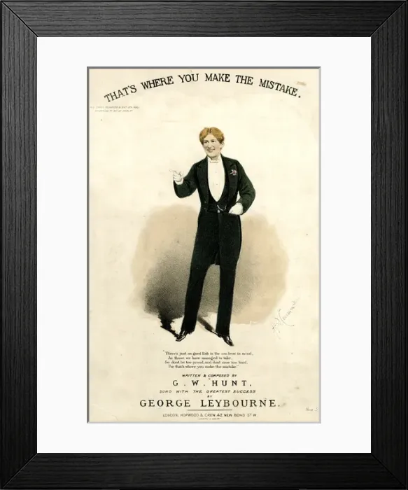 Framed Print : Music cover, Thats Where You Make the Mistake Framed Print : Music cover, Thats Where You Make the Mistake