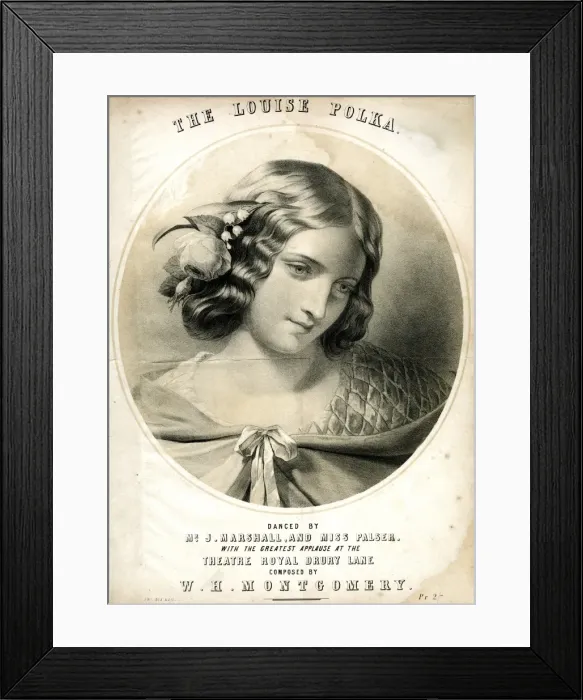 Framed Print : Music cover, The Louise Polka Framed Print : Music cover, The Louise Polka