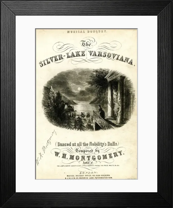 Framed Print : Music cover, The Silver-Lake Varsoviana Framed Print : Music cover, The Silver-Lake Varsoviana