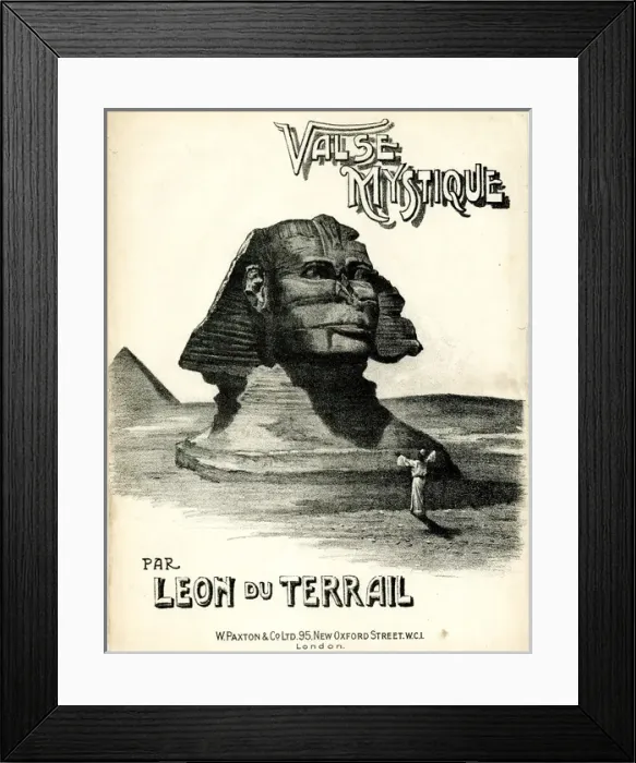 Framed Print : Music cover, Valse Mystique Framed Print : Music cover, Valse Mystique