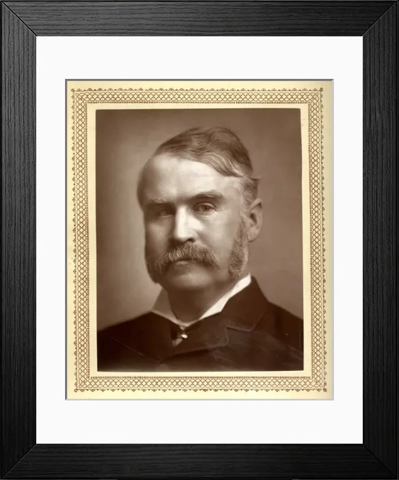 Framed Print : Sir William Schwenk Gilbert, author and librettist Framed Print : Sir William Schwenk Gilbert, author and librettist