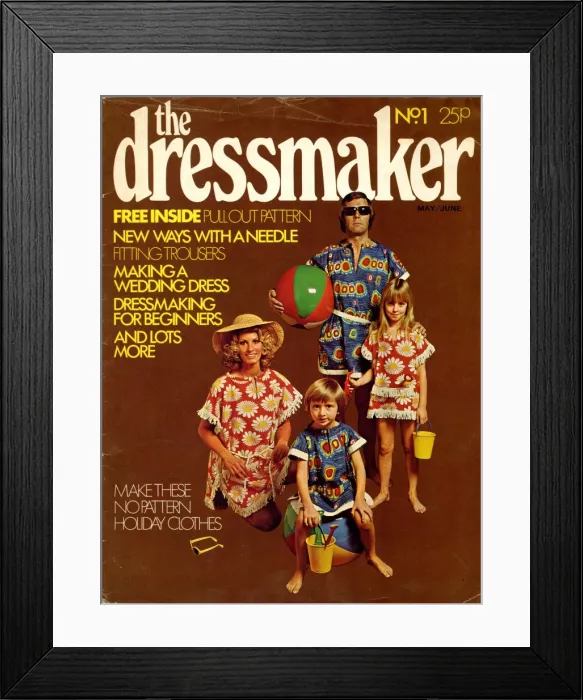 Framed Print : Cover design, The Dressmaker magazine Framed Print : Cover design, The Dressmaker magazine