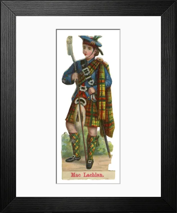 Framed Print : Victorian Scrap - Scottish Clan MacLachlan Framed Print : Victorian Scrap - Scottish Clan MacLachlan