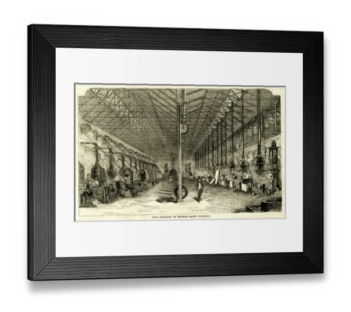 Framed Print : The Smithy at Enfield Rifle Factory Framed Print : The Smithy at Enfield Rifle Factory