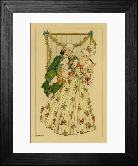 Framed Print : Regency couple Framed Print : Regency couple