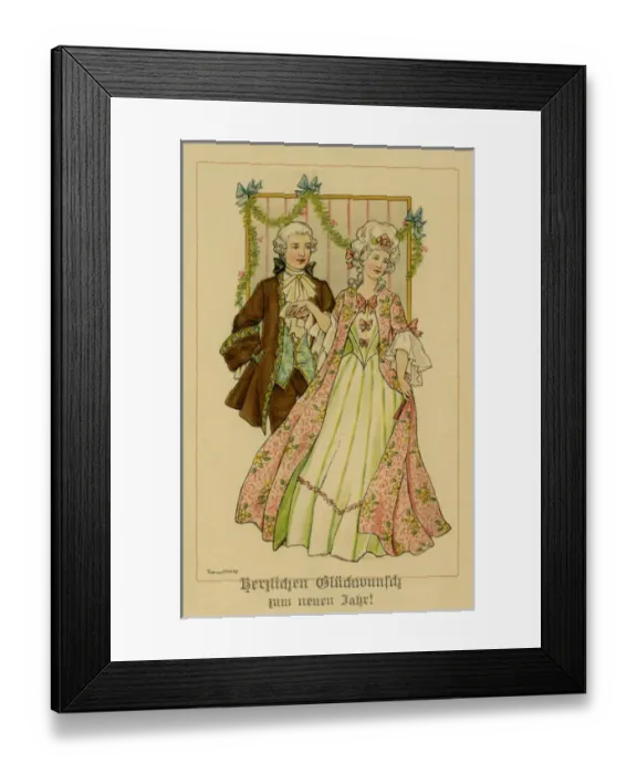 Framed Print : Regency couple Framed Print : Regency couple
